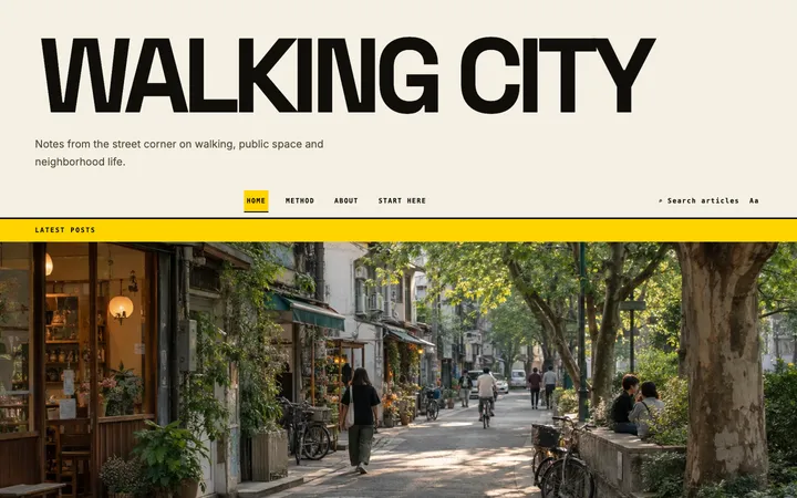 Walking City首页